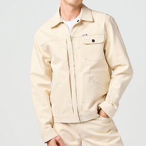 BRAND NEW Wrangler Ivory Blue Bell Regular Embroidered Jacket in Medium